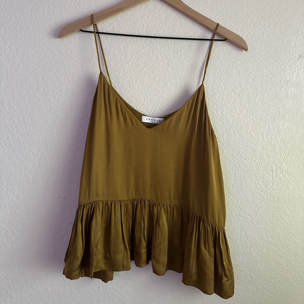 Sandro Soft Peplum Camisole Top